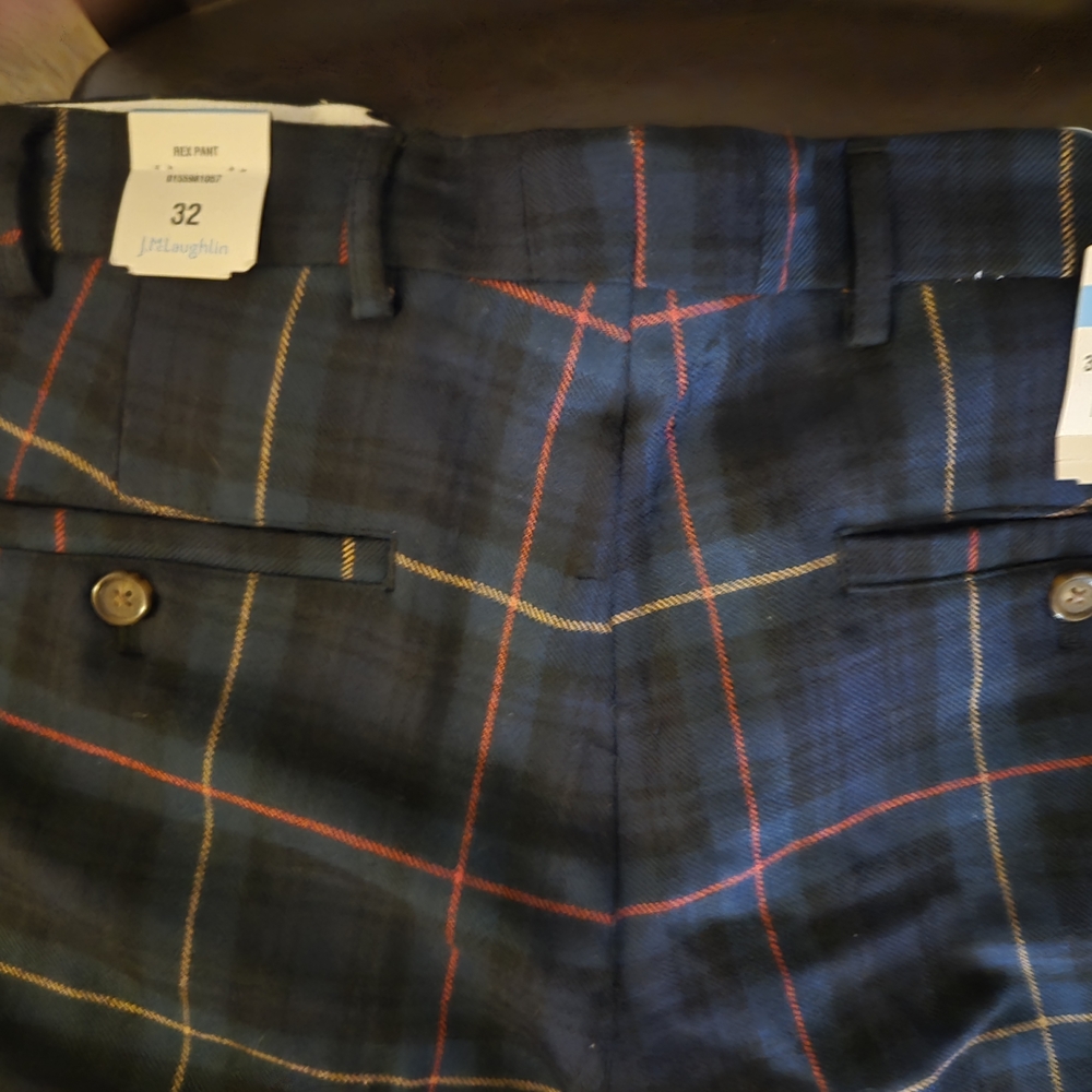 J.McLaughlin Plaid Trousers